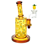 Pulsar Fruit Series Wax Pipe Duo | Pineapple Express | Dab Rig | Back View