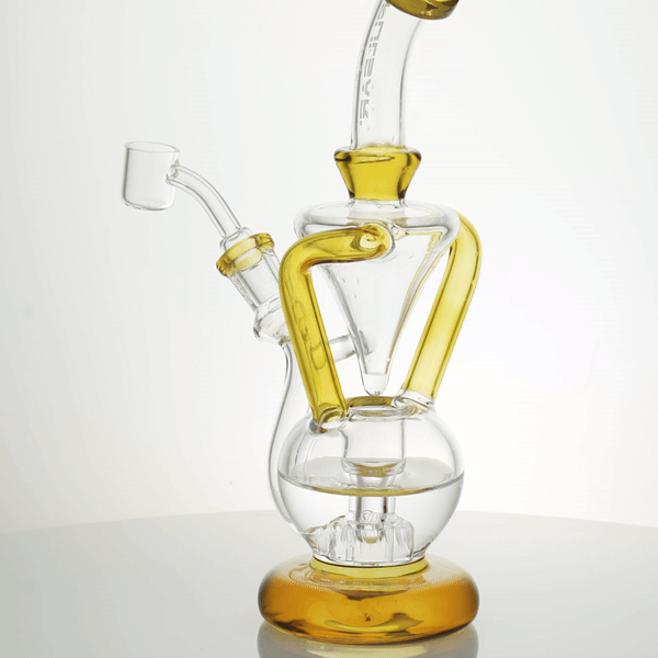 Pulsar Gravity Ball Recycler Dab Rig | Back View | Function Showcase