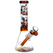 Pulsar Halloween Scene Beaker Bong | Front View