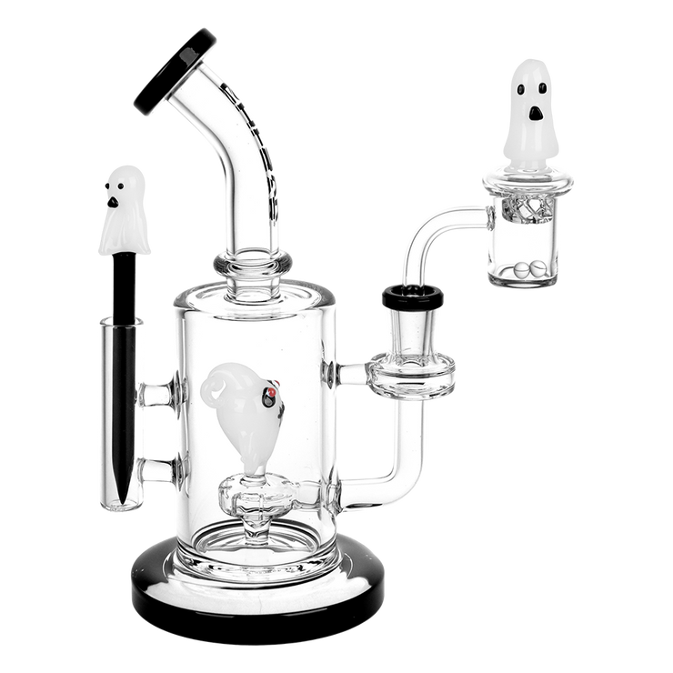 Pulsar Haunted Ghosts Dab Rig Set | Alt Side View