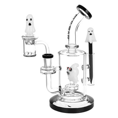 Pulsar Haunted Ghosts Dab Rig Set | Frontal Side View