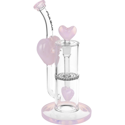 Pulsar Hearts On Hearts Recycler Bong | Front View