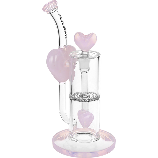 Pulsar Hearts On Hearts Recycler Bong | Front View