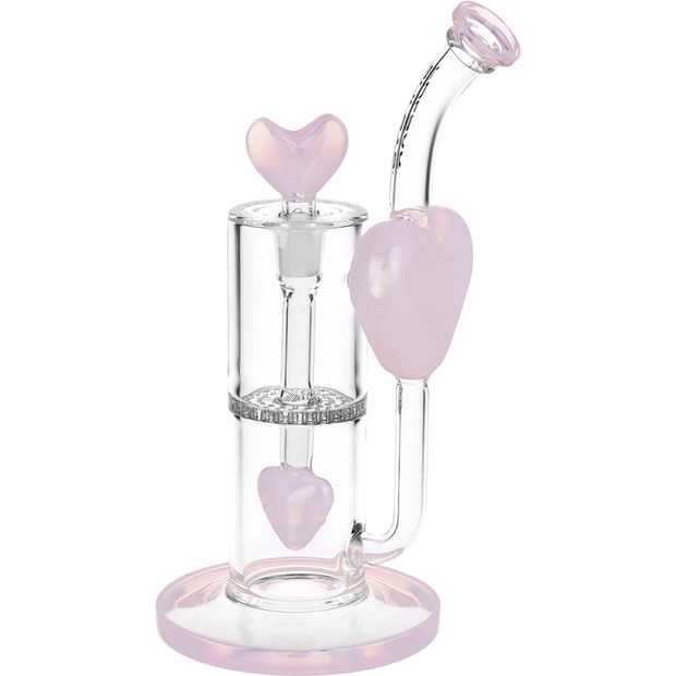 Pulsar Hearts On Hearts Recycler Bong | Back View