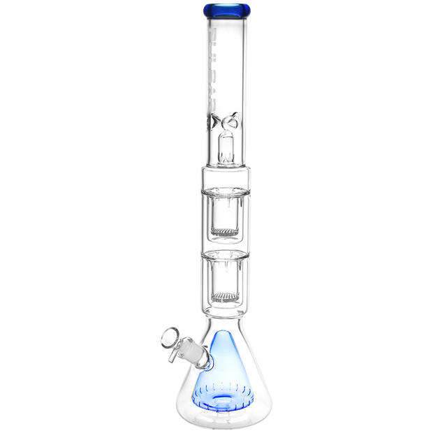 Pulsar High Rise Trinity Beaker Bong | Transparent Blue