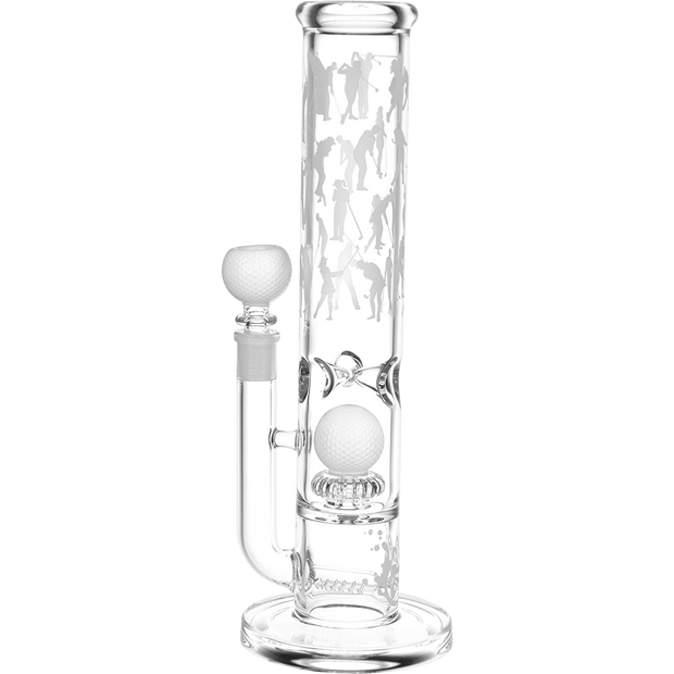 Pulsar Hit The Links Straight Tube Bong | Back View