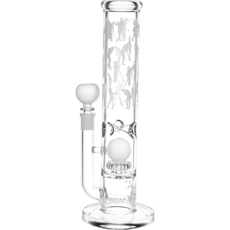 Pulsar Hit The Links Straight Tube Bong | Back View