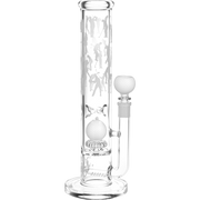 Pulsar Hit The Links Straight Tube Bong | Front View