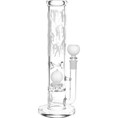 Pulsar Hit The Links Straight Tube Bong | Front View