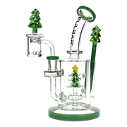 Pulsar Holidaze Dab Rig Set | Chrismas Tree | Front View