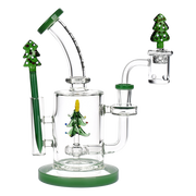 Pulsar Holidaze Dab Rig Set | Chrismas Tree | Side View