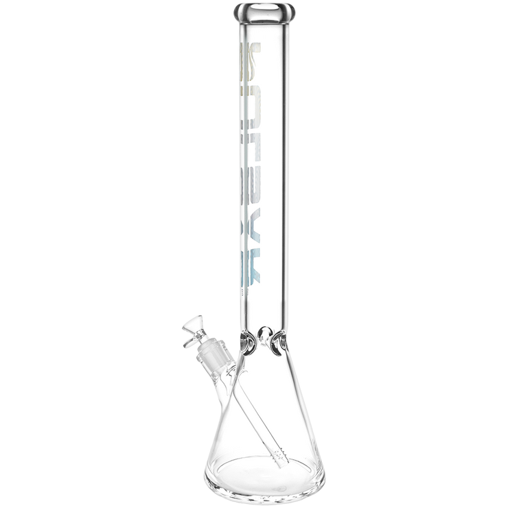 Pulsar Illustrated Logo Beaker Bong | Extra Large Size | Back View