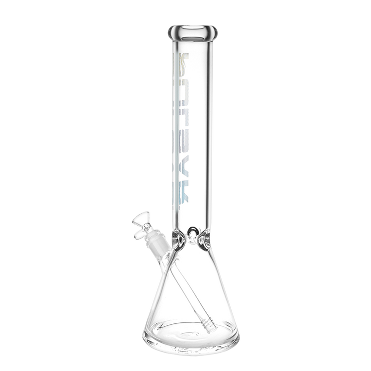 Pulsar Illustrated Logo Beaker Bong | Large Size | Back View