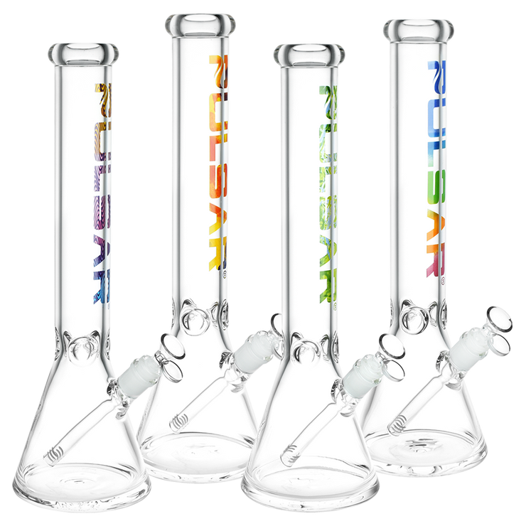 Pulsar Illustrated Logo Beaker Bong | Large Size | Group