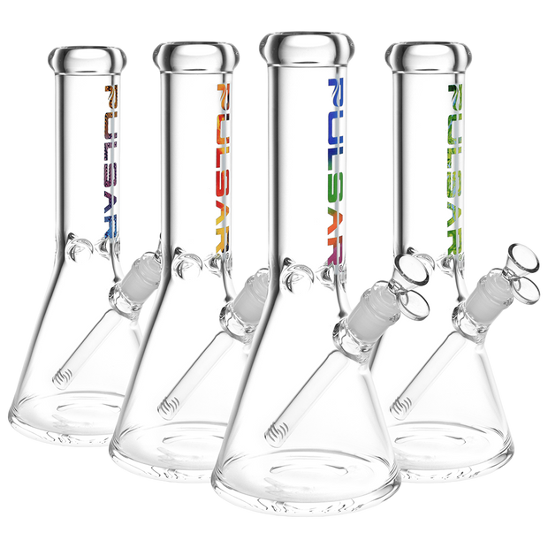 Pulsar Illustrated Logo Beaker Bong | Medium Size | Group