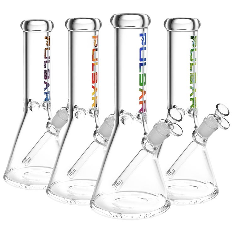 Pulsar Illustrated Logo Beaker Bong | Medium Size | Group