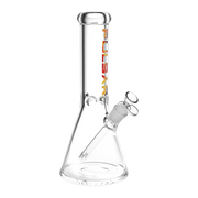 Pulsar Illustrated Logo Beaker Bong | Medium Size | Orange