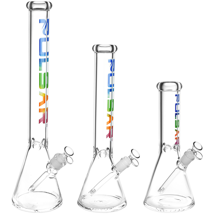 Pulsar Illustrated Logo Beaker Bong | All Sizes Group