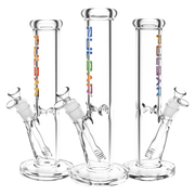 Pulsar Illustrated Logo Straight Tube Bong | Medium Size | Group