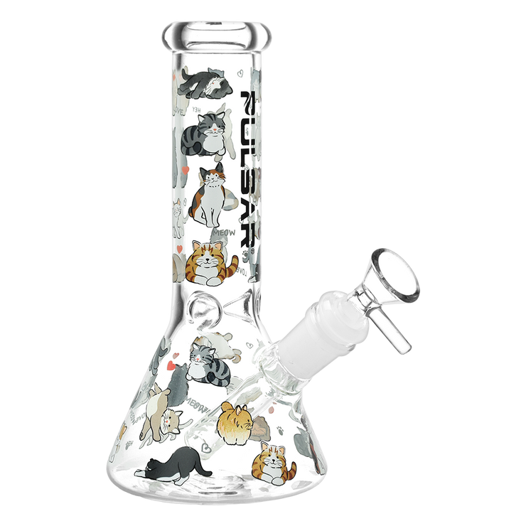 Pulsar Kitten Corral Beaker Bong | Front View