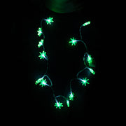 Pulsar LED Hemp Leaf Necklace | Light Up in Dark