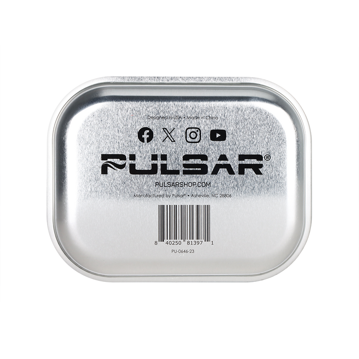 Pulsar Mini Metal Rolling Tray | Astro Surfer | Back View