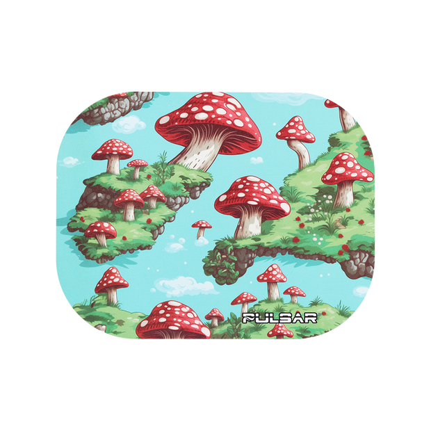 Pulsar Mini Magnetic Rolling Tray Lid | Floating Mushrooms