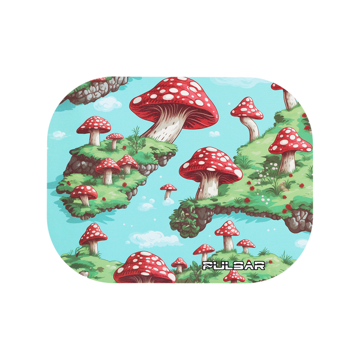 Pulsar Mini Magnetic Rolling Tray Lid | Floating Mushrooms