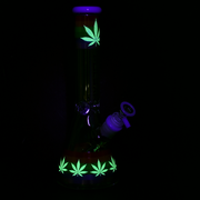 Pulsar Pride Glow Beaker Bong | Glow In The Dark Accents