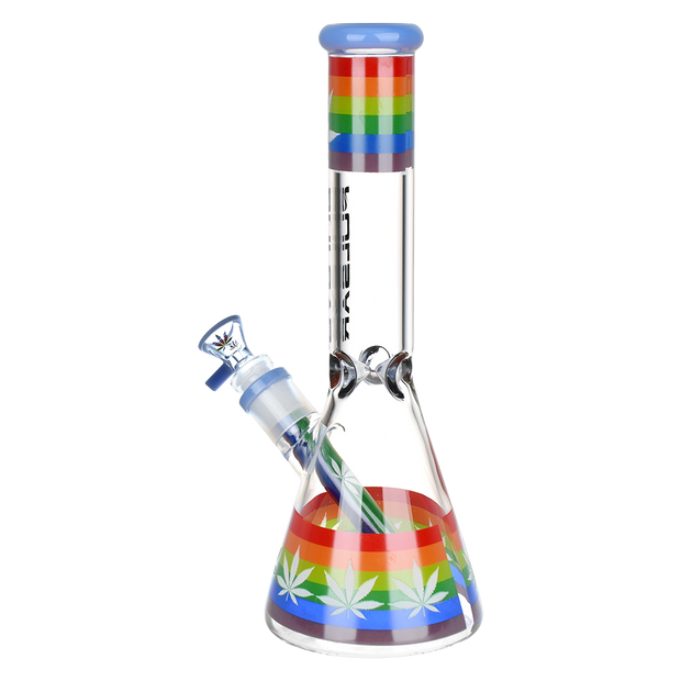 Pulsar Pride Glow Beaker Bong | Side View