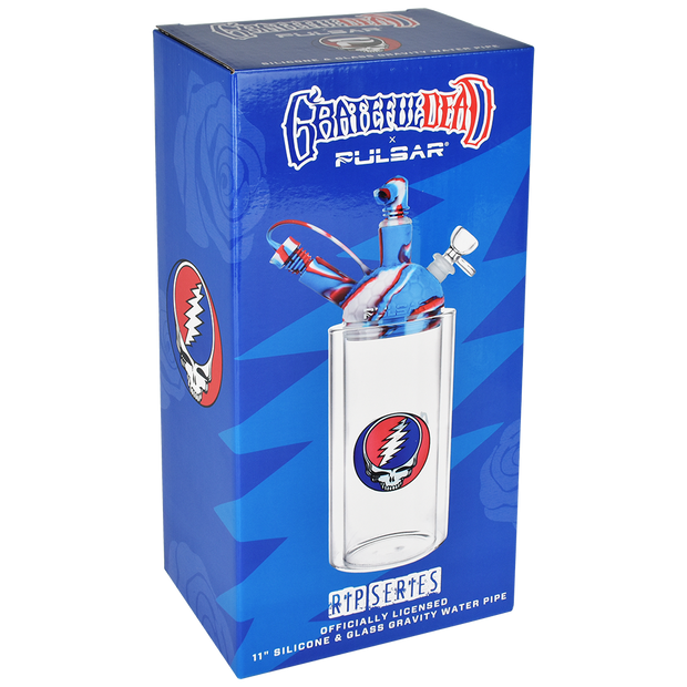 Pulsar RIP Series Gravity Bong | Grateful Dead Steal Your Face | Packaging