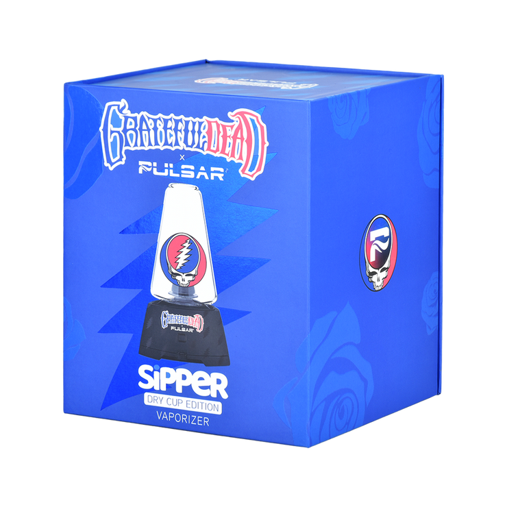 Pulsar x Grateful Dead Sipper Concentrate & 510 Cartridge Vaporizer | Dry Cup Edition | Packaging