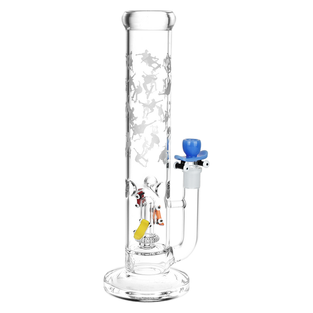 Pulsar Skateboard Bonanza Straight Tube Bong | Back View