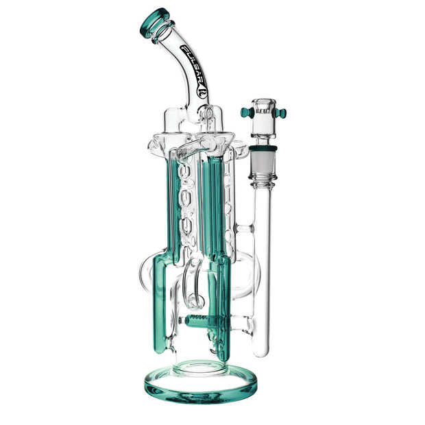 Pulsar Space Station Recycler Bong | Teal