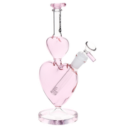 Pulsar Stacked Hearts Bong | Front View