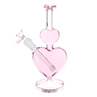 Pulsar Stacked Hearts Bong | Side View