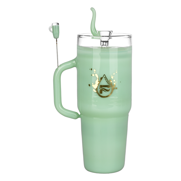 Pulsar Stonely Cup Bong | Green | Back View