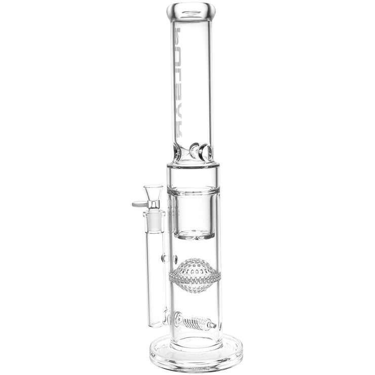 Pulsar Triple Perc Tower Straight Tube Bong | Alt Side View