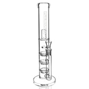 Pulsar Triple Turbine Perc Straight Tube Bong | Front View