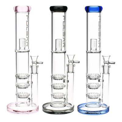 Pulsar Triple Turbine Perc Straight Tube Bong | Group