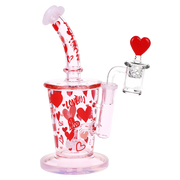 Pulsar Valentine's Love Dab Rig Set | Front View