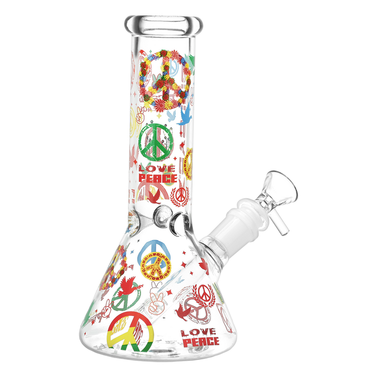 Pulsar World Peace Beaker Bong | Back View