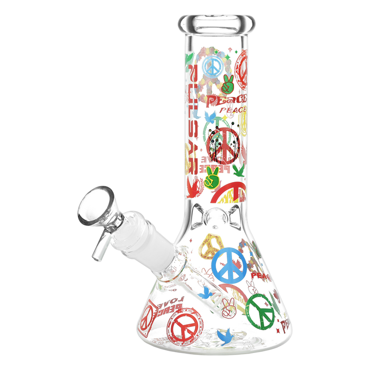 Pulsar World Peace Beaker Bong | Front View