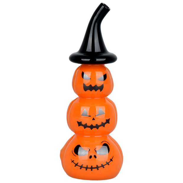 Pumpkin Pile Up Hand Pipe | Front View