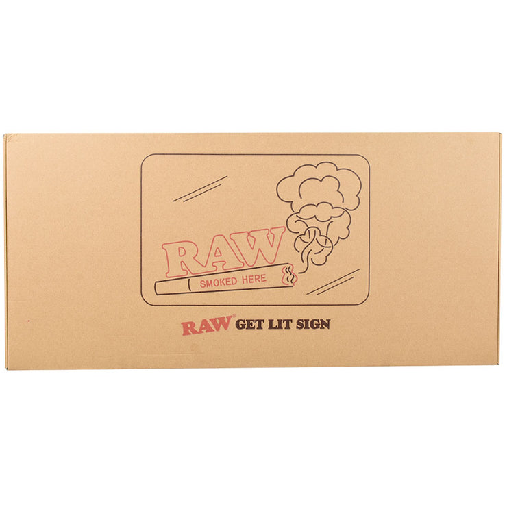 RAW Get Lit LED Sign | Packaging