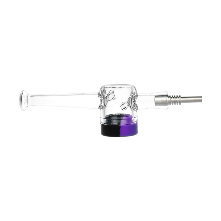 Glass Nectar Collector with Silicone Reclaim Catcher