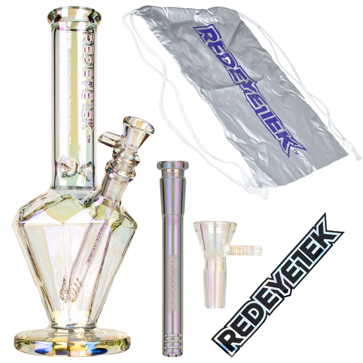 Red Eye Tek Paragon Bong | Rainbow | Accessories Set