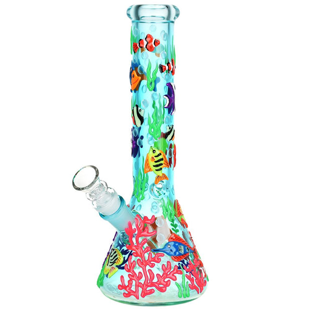 Reef Riot Glow Beaker Bong | Front View