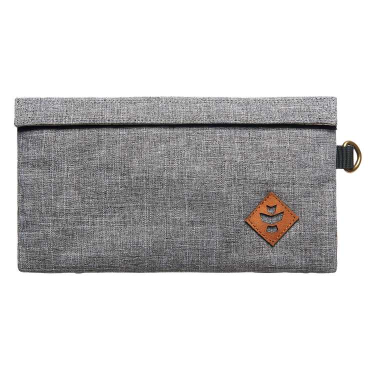 Revelry Confidant Smell Proof Stash Bag | Crosshatch Gray