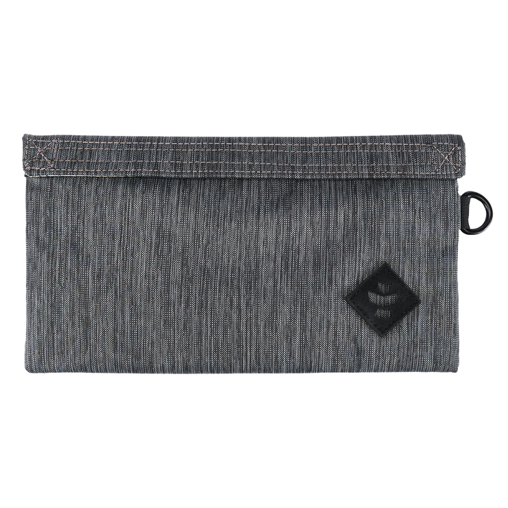 Revelry Confidant Smell Proof Stash Bag | Striped Dark Gray